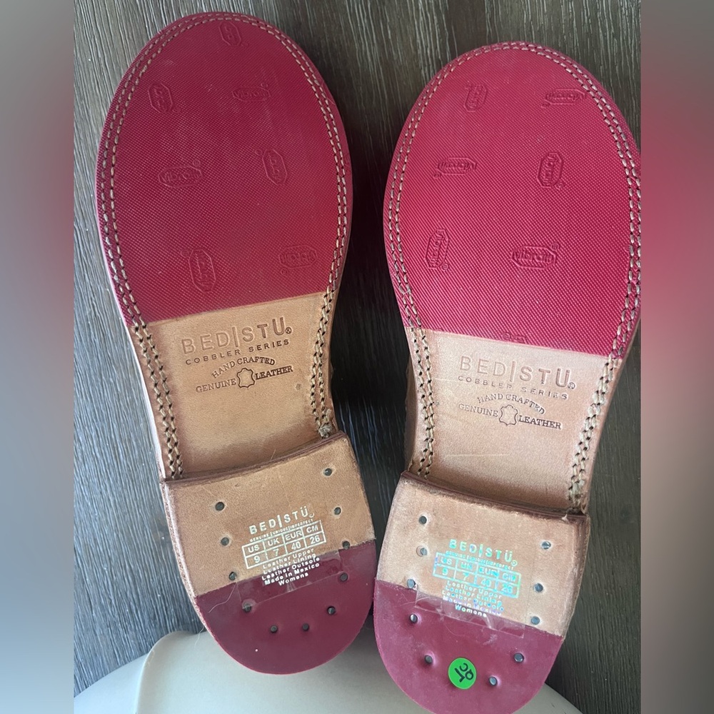 BED|STU NEW Women’s Rose Slip on Loafer size 9 Bone Dip Dye - Picture 7 of 8
